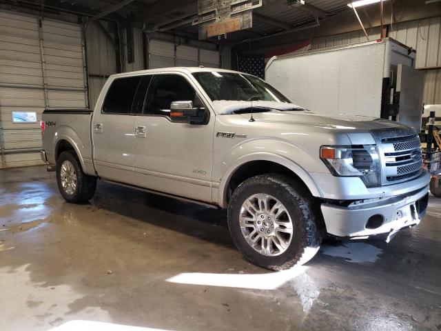 1FTFW1ET2EFC08225 - 2014 FORD F150 SUPERCREW SILVER photo 4