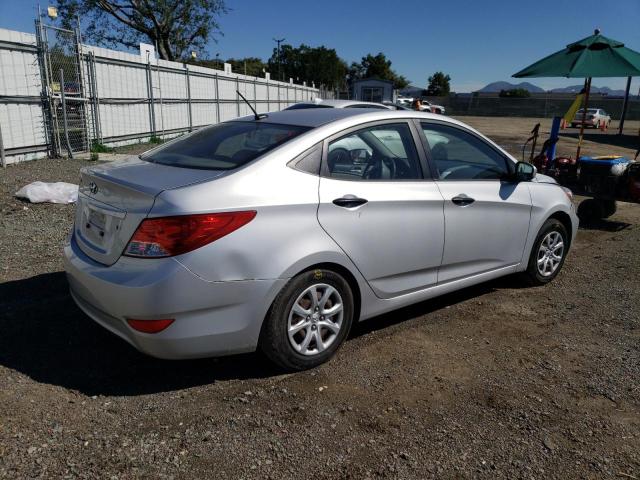 KMHCT4AE1CU065020 - 2012 HYUNDAI ACCENT GLS SILVER photo 3