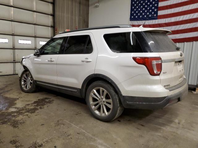 1FM5K8D84KGA34799 - 2019 FORD EXPLORER XLT WHITE photo 2