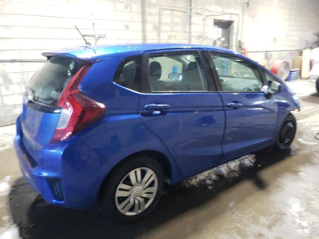 3HGGK5H54FM774443 - 2015 HONDA FIT LX BLUE photo 3