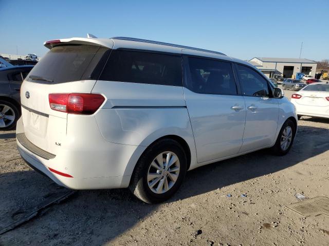 KNDMB5C10G6178723 - 2016 KIA SEDONA LX WHITE photo 3