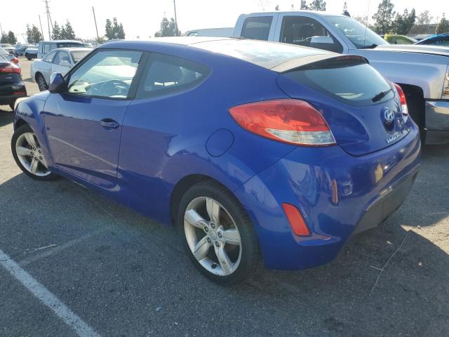 KMHTC6AD8EU210740 - 2014 HYUNDAI VELOSTER BLUE photo 2