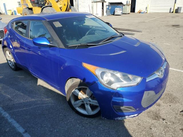 KMHTC6AD8EU210740 - 2014 HYUNDAI VELOSTER BLUE photo 4