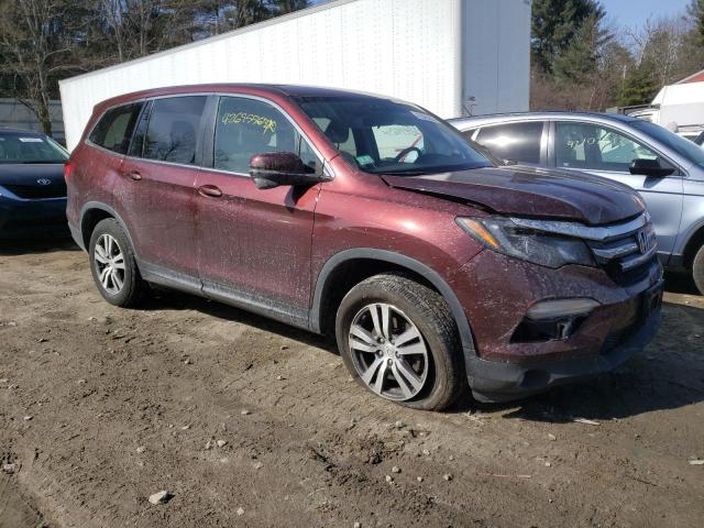 5FNYF6H33JB020426 - 2018 HONDA PILOT EX BURGUNDY photo 4