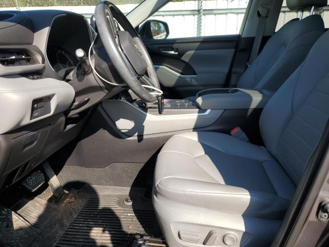 5TDHZRBH3MS536525 - 2021 TOYOTA HIGHLANDER XLE GRAY photo 7