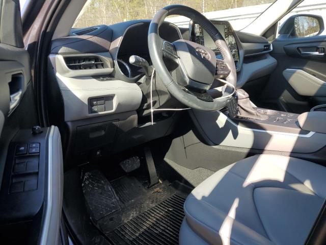 5TDHZRBH3MS536525 - 2021 TOYOTA HIGHLANDER XLE GRAY photo 8