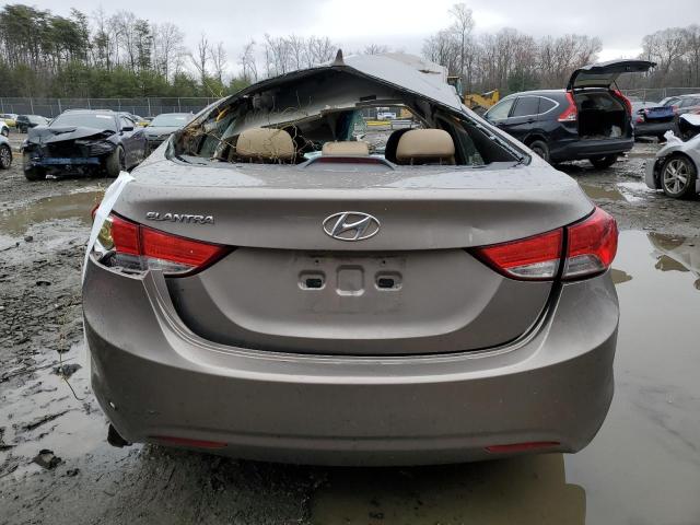 5NPDH4AEXDH187347 - 2013 HYUNDAI ELANTRA GLS BROWN photo 6