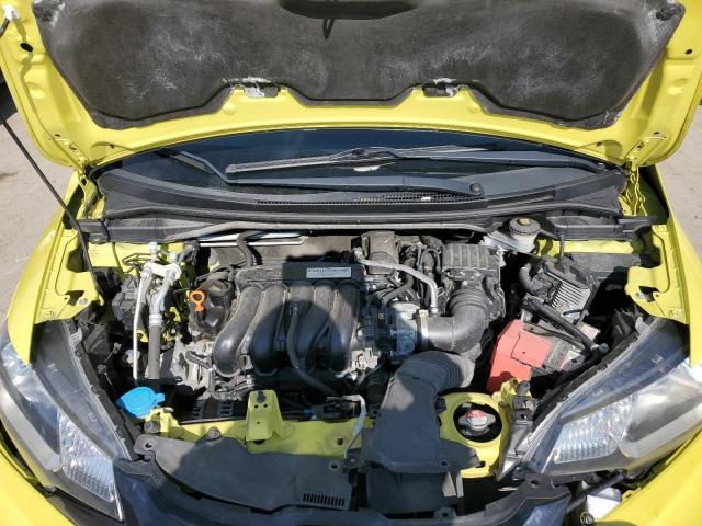 JHMGK5H51GX009635 - 2016 HONDA FIT LX YELLOW photo 11