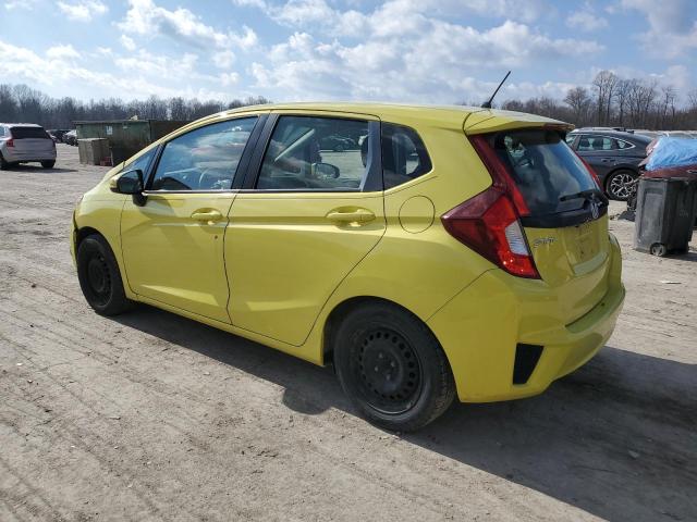 JHMGK5H51GX009635 - 2016 HONDA FIT LX YELLOW photo 2