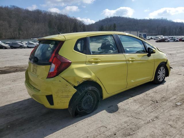 JHMGK5H51GX009635 - 2016 HONDA FIT LX YELLOW photo 3