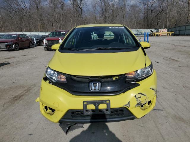 JHMGK5H51GX009635 - 2016 HONDA FIT LX YELLOW photo 5