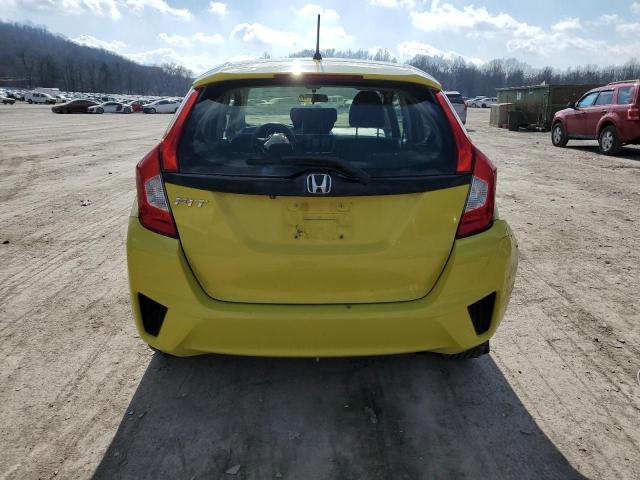 JHMGK5H51GX009635 - 2016 HONDA FIT LX YELLOW photo 6