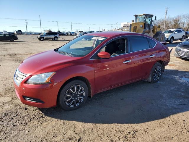 3N1AB7AP9EL646833 - 2014 NISSAN SENTRA S RED photo 1