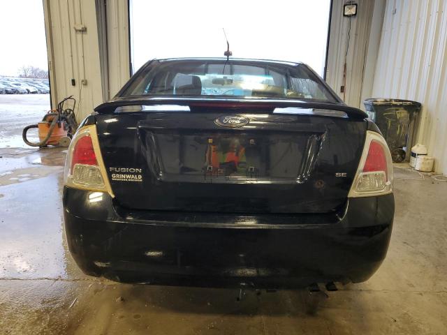 3FAHP07Z38R243807 - 2008 FORD FUSION SE BLACK photo 6