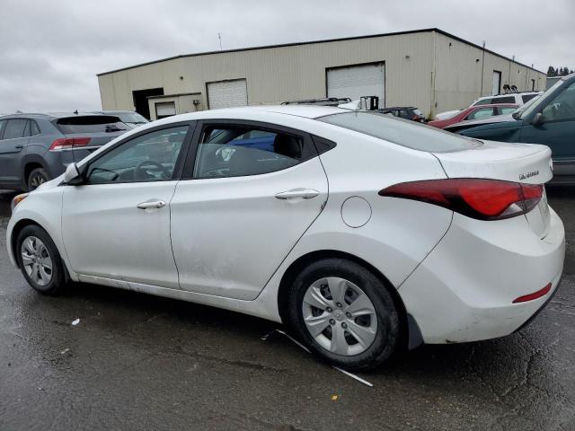 5NPDH4AE0GH721282 - 2016 HYUNDAI ELANTRA SE WHITE photo 2