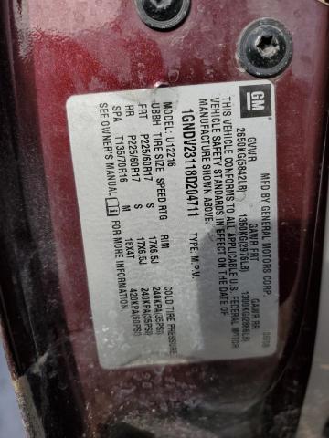 1GNDV23118D204711 - 2008 CHEVROLET UPLANDER LS 栗色 照片 13