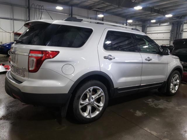 1FM5K8F88EGC09699 - 2014 FORD EXPLORER LIMITED SILVER photo 3