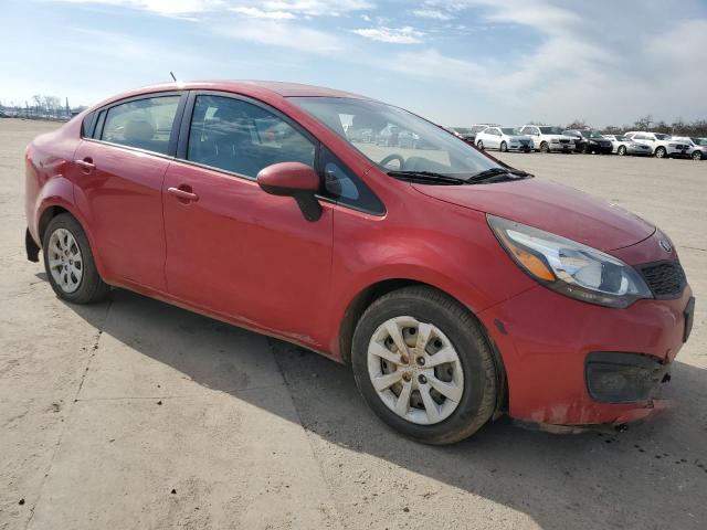 KNADM4A38D6194928 - 2013 KIA RIO LX RED photo 4