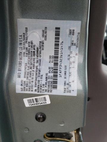 1FAFP34323W141476 - 2003 FORD FOCUS SE C TEAL photo 12