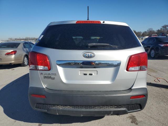 5XYKT4A10DG357497 - 2013 KIA SORENTO LX SILVER photo 6