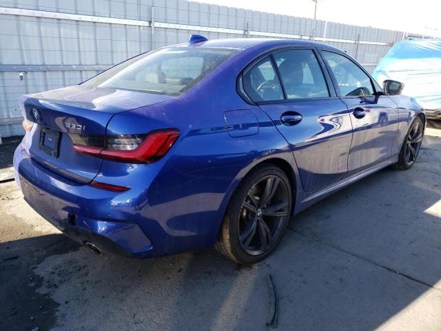 3MW5R7J06L8B28804 - 2020 BMW 330XI BLUE photo 3