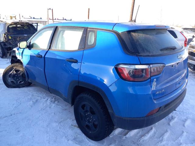 3C4NJDAB4KT682848 - 2019 JEEP COMPASS SPORT BLUE photo 2