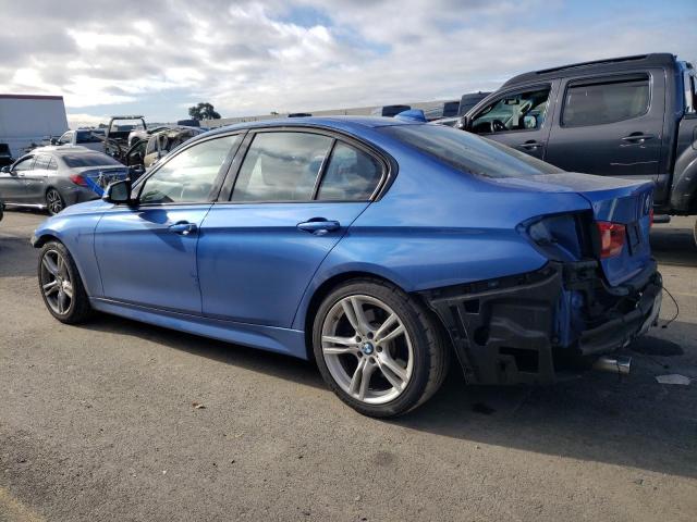 WBA8B3G59GNT92521 - 2016 BMW 340 I BLUE photo 2