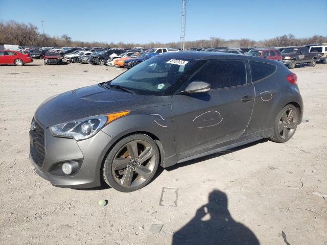 KMHTC6AE8FU244235 - 2015 HYUNDAI VELOSTER TURBO GRAY photo 1