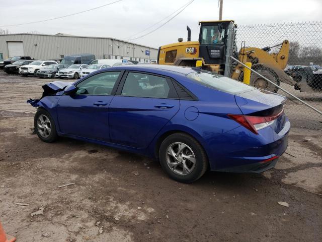 5NPLL4AG0MH045570 - 2021 HYUNDAI ELANTRA SE BLUE photo 2