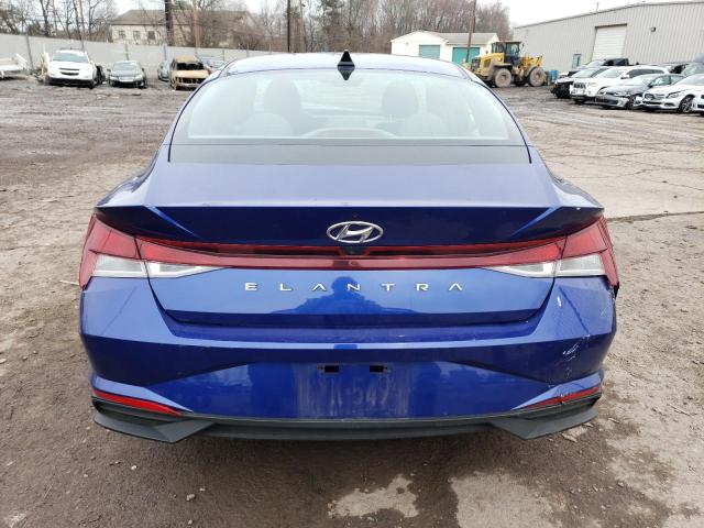 5NPLL4AG0MH045570 - 2021 HYUNDAI ELANTRA SE BLUE photo 6