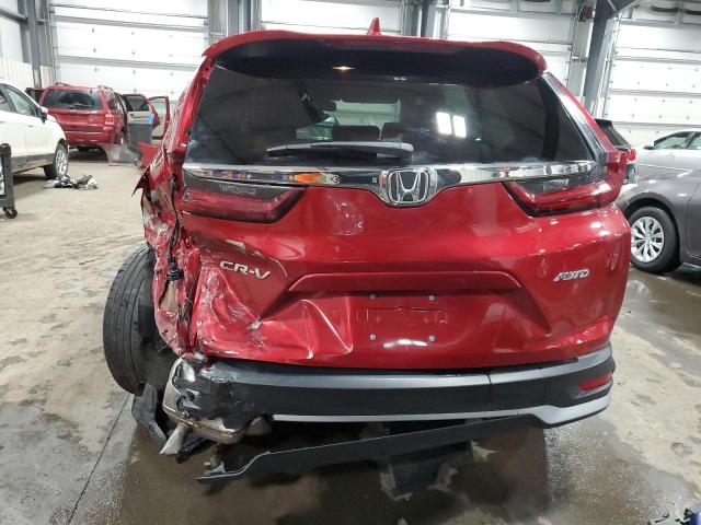 2HKRW2H89NH605589 - 2022 HONDA CR-V EXL RED photo 6