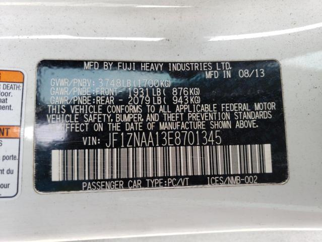 JF1ZNAA13E8701345 - 2014 TOYOTA SCION FR-S BLACK photo 12