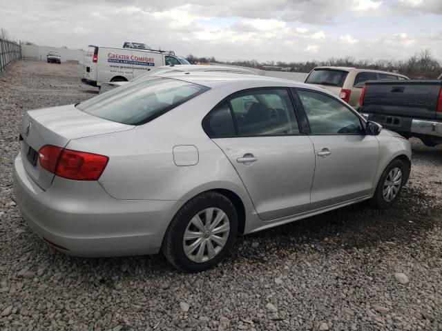 3VW2K7AJ7EM208638 - 2014 VOLKSWAGEN JETTA BASE 银色 照片 3