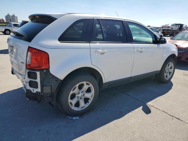 2FMDK3JC2DBC91381 - 2013 FORD EDGE SEL WHITE photo 3