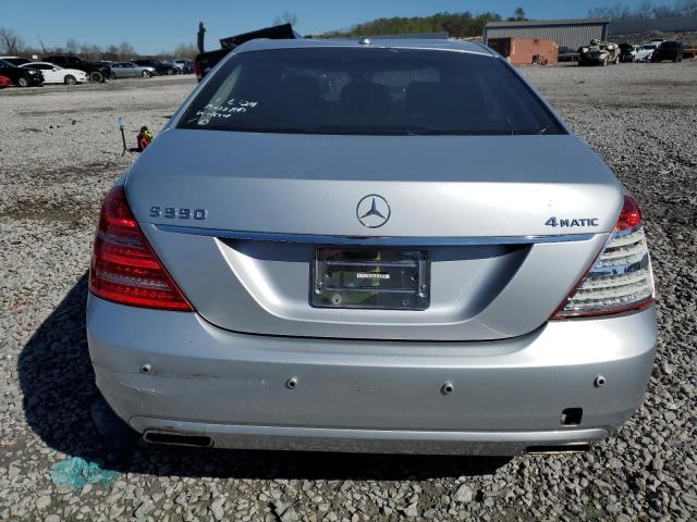 WDDNG8GB8AA331322 - 2010 MERCEDES-BENZ S 550 4MATIC SILVER photo 6