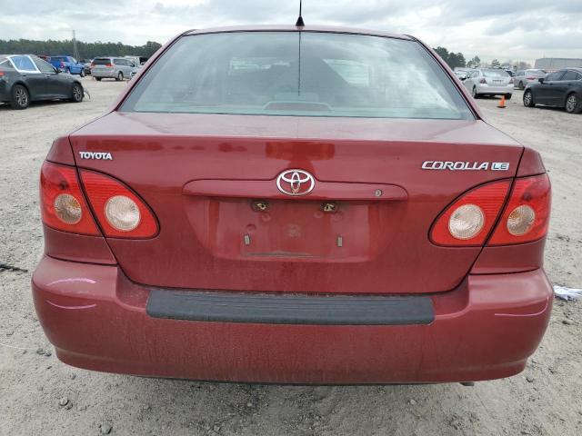 1NXBR32E25Z553687 - 2005 TOYOTA COROLLA CE RED photo 6