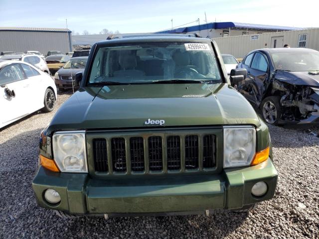 1J8HH48KX6C297867 - 2006 JEEP COMMANDER GREEN photo 5