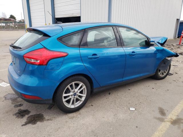 1FADP3K2XGL405214 - 2016 FORD FOCUS SE BLUE photo 3