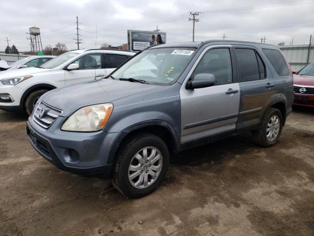 JHLRD789X5C010776 - 2005 HONDA CR-V SE GRAY photo 1