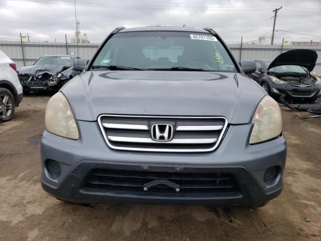 JHLRD789X5C010776 - 2005 HONDA CR-V SE GRAY photo 5