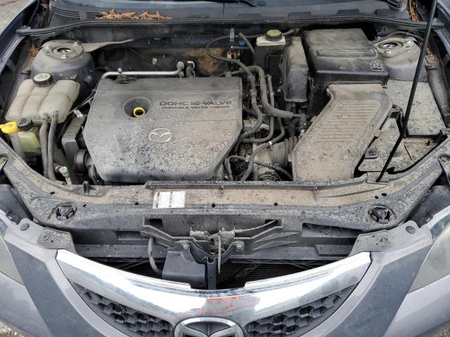 JM1BK12F281849188 - 2008 MAZDA 3 I GRAY photo 11