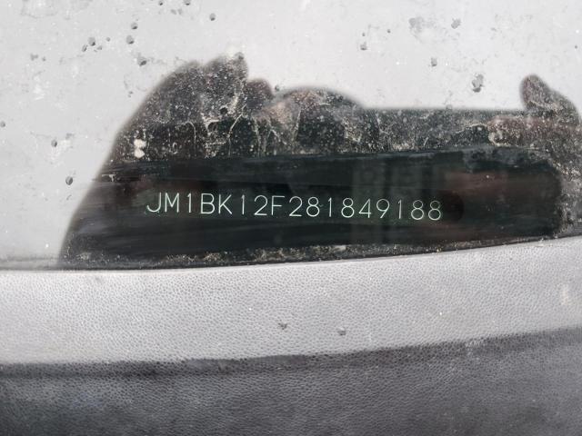JM1BK12F281849188 - 2008 MAZDA 3 I GRAY photo 12