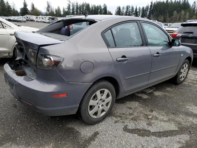 JM1BK12F281849188 - 2008 MAZDA 3 I GRAY photo 3