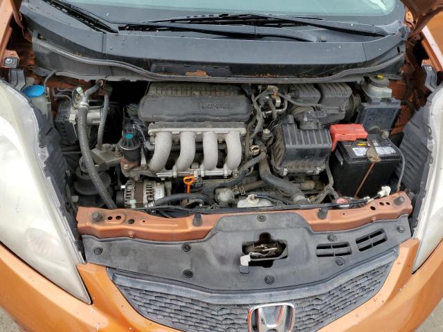 JHMGE8H53BC004977 - 2011 HONDA FIT SPORT ORANGE photo 11