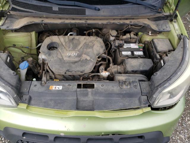 KNDJN2A25E7720362 - 2014 KIA SOUL GREEN photo 11