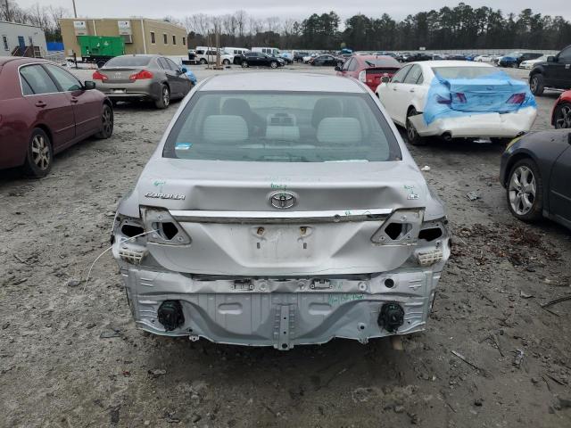 2T1BU4EEXCC800937 - 2012 TOYOTA COROLLA BASE SILVER photo 6