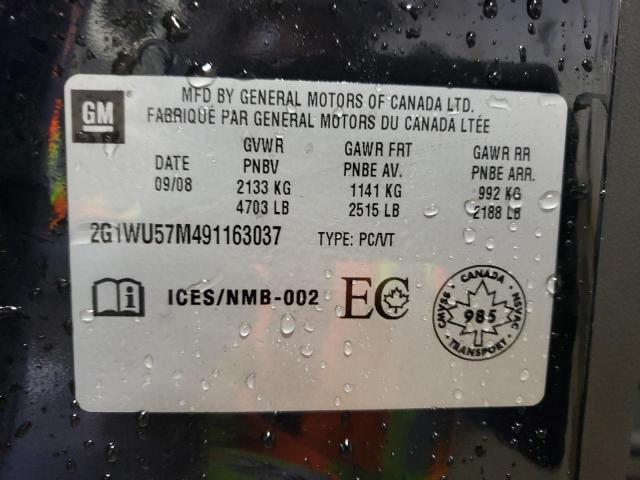 2G1WU57M491163037 - 2009 CHEVROLET IMPALA LTZ BLACK photo 13