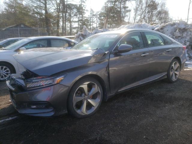 1HGCV1F91JA807506 - 2018 HONDA ACCORD TOURING GRAY photo 1