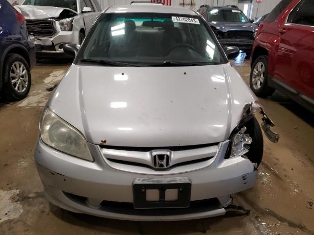 1HGES16385L015716 - 2005 HONDA CIVIC DX VP 银色 照片 5