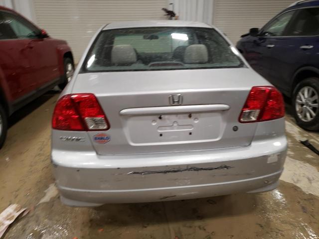 1HGES16385L015716 - 2005 HONDA CIVIC DX VP 银色 照片 6